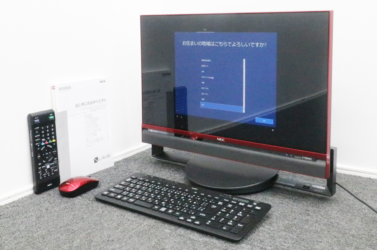 NEC  LAVIE ラヴィ Desk All-in-one 一体型 PC-DA770BAR-E3 2015年モデルWindows10 Corei7-5500 8GB 3TB