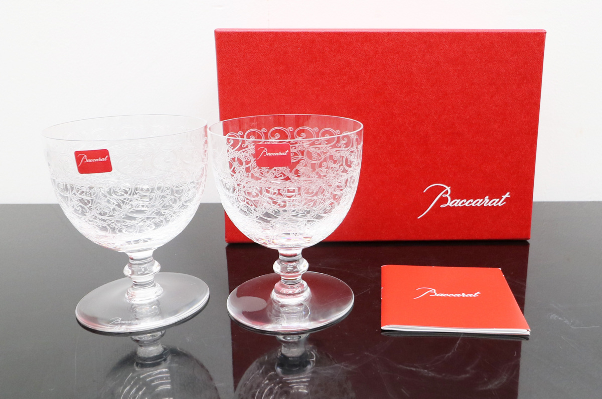 未使用】Baccarat バカラ ローハン よく ペア ワイングラス